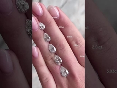 Laborgewachsene Birne Diamant VVS-VS Klarheit D-F Farbe IGI zertifiziert