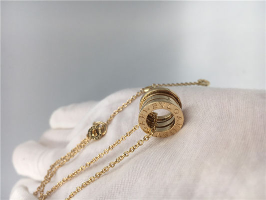 Fashion Classic Ladies 18k Gold Chain Necklace With Pendant 100% Handmade