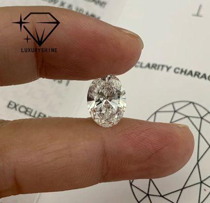 LuxuryShine 0.1-10CT VS2 Lab Grown Diamond D-F Color White Oval Excellent Cut With IGI Certificate 3EX Cut Stones Wholesale