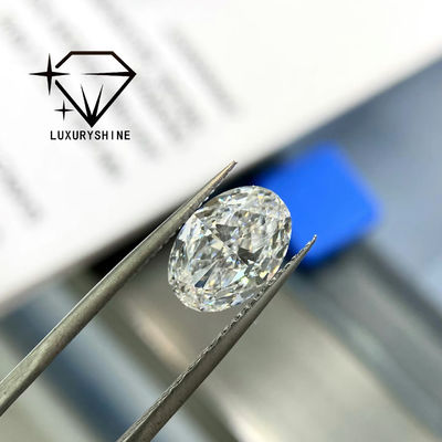 LuxuryShine 0.1-10CT VS2 Lab Grown Diamond D-F Color White Oval Excellent Cut With IGI Certificate 3EX Cut Stones Wholesale