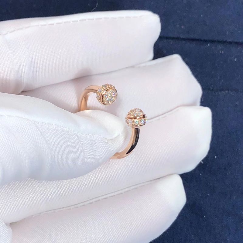 Qualität Frauen Piaget-Besitz-offener Kreis Diamond Ring Approx. 0,34 Ct Fabrik