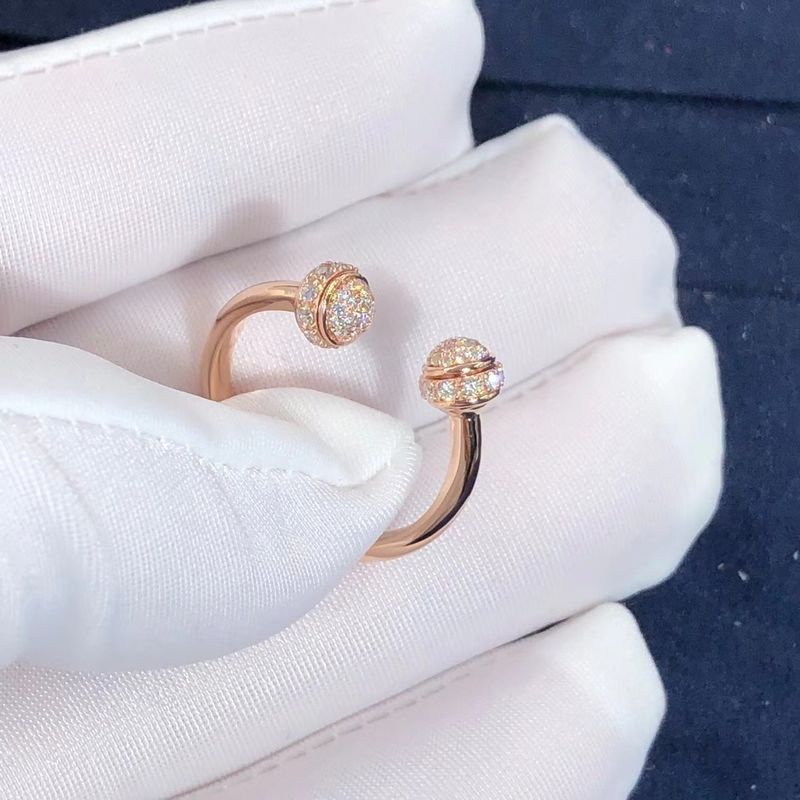 Qualität Frauen Piaget-Besitz-offener Kreis Diamond Ring Approx. 0,34 Ct Fabrik