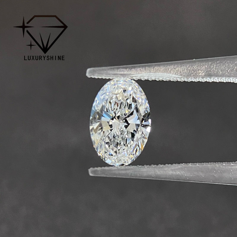 LuxuryShine Excellent Cut Lab Grown Diamond D-F Color White Oval 0.1-10CT VS1 with IGI Certificate 3EX Cut Stones