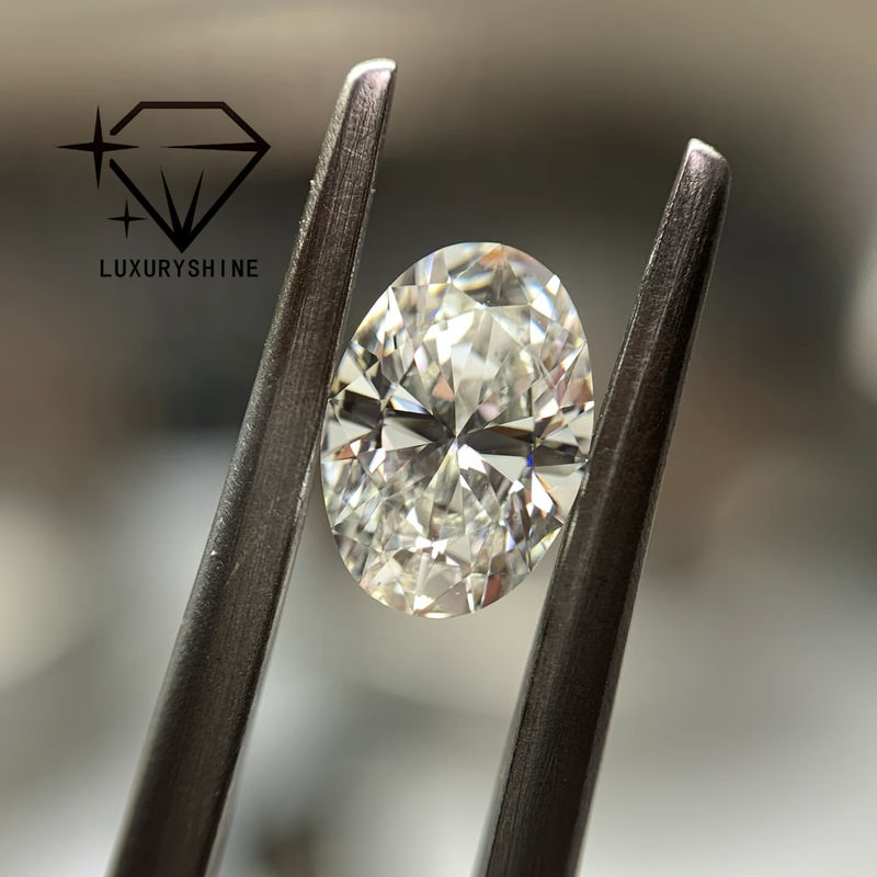LuxuryShine 0.1-10CT VS2 Lab Grown Diamond D-F Color White Oval Excellent Cut With IGI Certificate 3EX Cut Stones Wholesale
