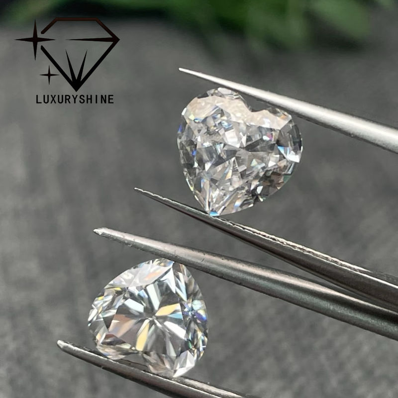 Qualität LuxuryShine VS1 Weißes Herz Exzellentes Schnitt Laborgewachsener Diamant 1CT 2CT 3CT 4CT 5CT Unterstützung Spezielle Anpassung Fabrik