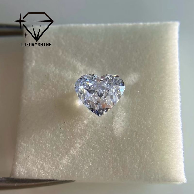 Qualität LuxuryShine VVS1-VS2 Herz Exzellentes Schnitt Labor gewachsener Diamant Echte Diamanten & Hochzeitsschmuck & kundenspezifische Schmuck Unterstützung Spezielle Anpassung Fabrik