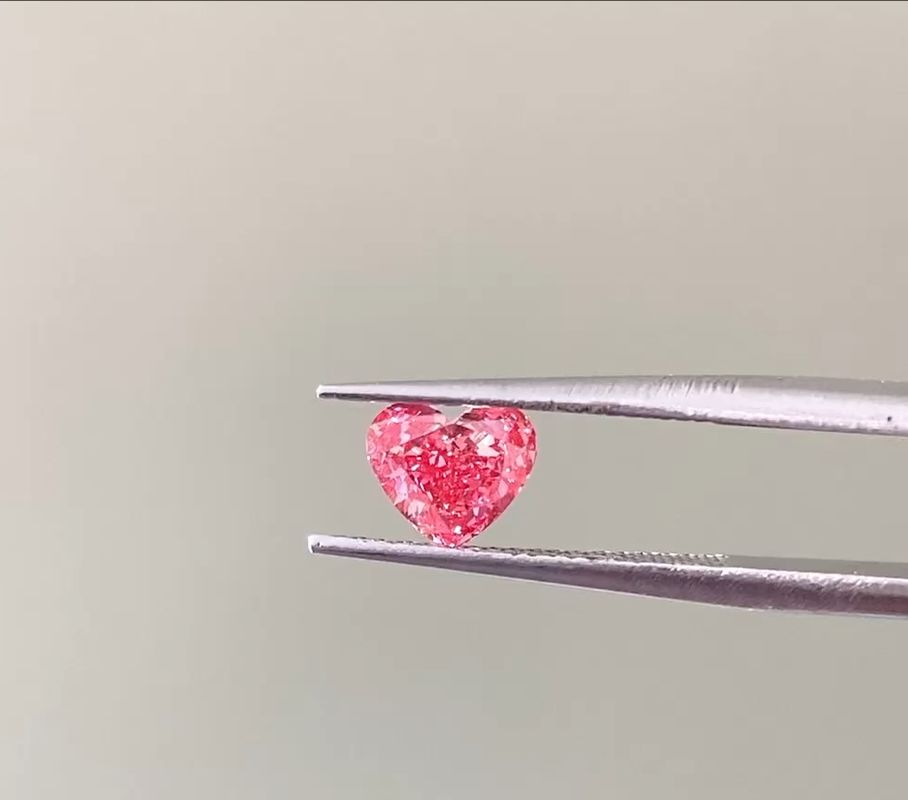 Qualität LuxuryShine Fancy Pink / Fancy Intense Pink / Fancy Vivid Pink Herzschliff Laborgezüchteter Diamant VVS-VS1 Echte Diamanten & Hochzeitsschmuck & Maßgeschneiderter Schmuck Fabrik