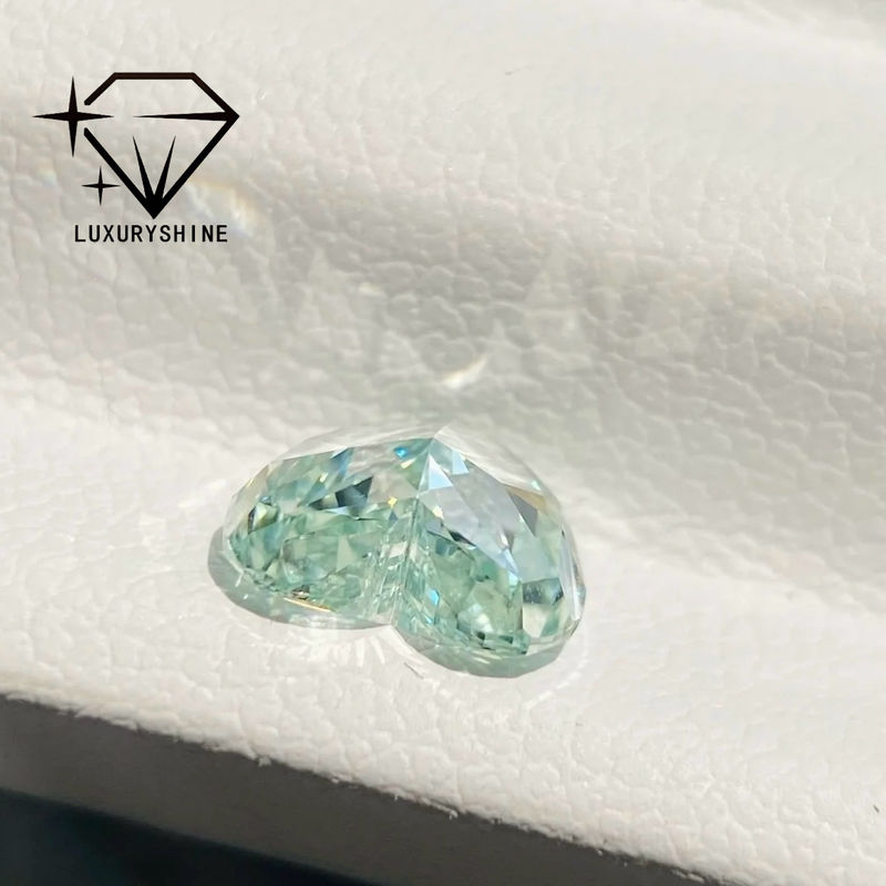 Qualität LuxuryShine Pink / Gelb / Grün Herzförmiger Laborgezüchteter Diamant VVS-VS Echte Diamanten & Hochzeitsschmuck & Maßgeschneiderter Schmuck Fabrik