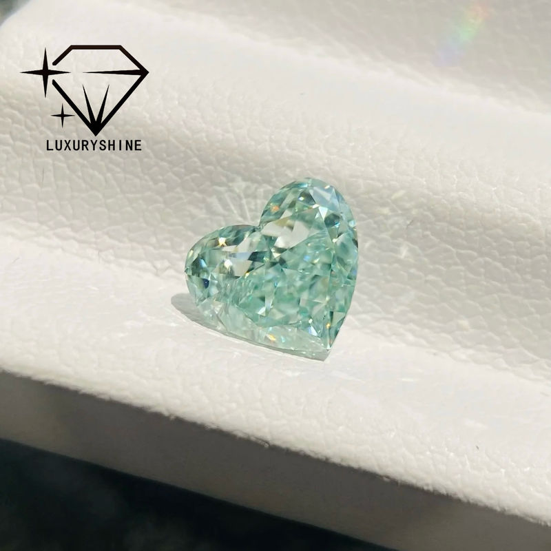 Qualität LuxuryShine Pink / Gelb / Grün Herzförmiger Laborgezüchteter Diamant VVS-VS Echte Diamanten & Hochzeitsschmuck & Maßgeschneiderter Schmuck Fabrik