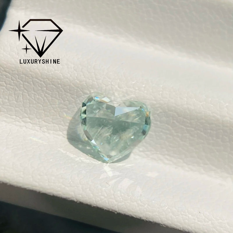 Qualität LuxuryShine Pink / Gelb / Grün Herzförmiger Laborgezüchteter Diamant VVS-VS Echte Diamanten & Hochzeitsschmuck & Maßgeschneiderter Schmuck Fabrik