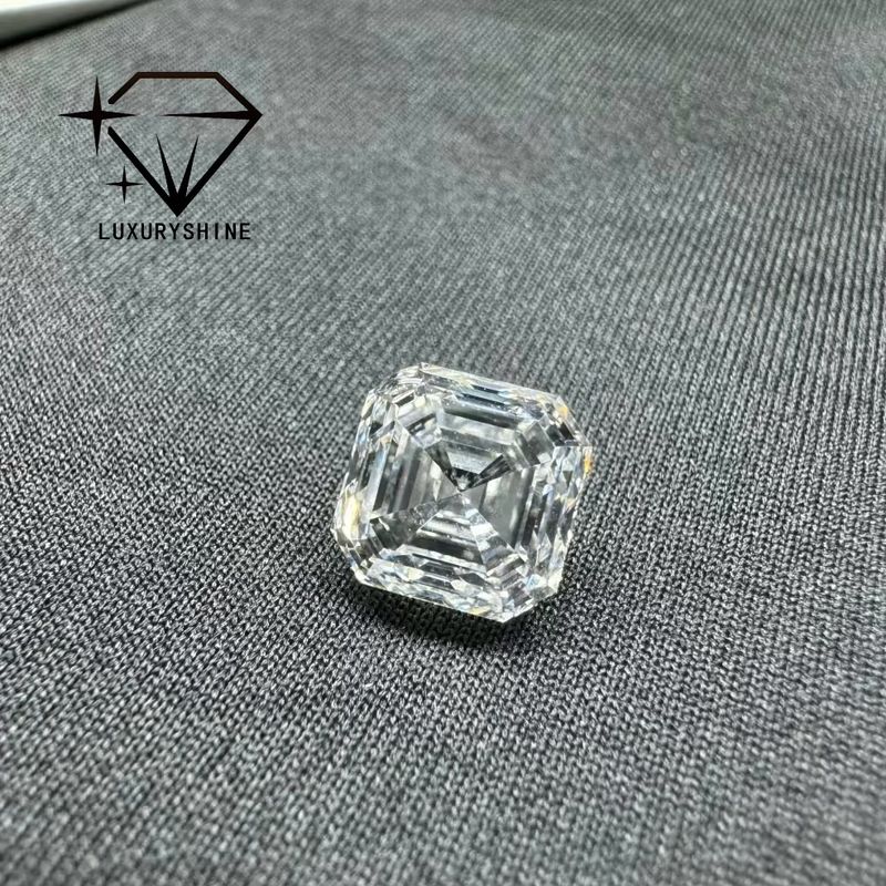 Qualität LuxuryShine VVS-VS 0.1-10CT Asscher Form Labor Diamant D-F Farbe Weißer Diamant Mit IGI Zertifikat 3EX Schliff Steine Fabrik