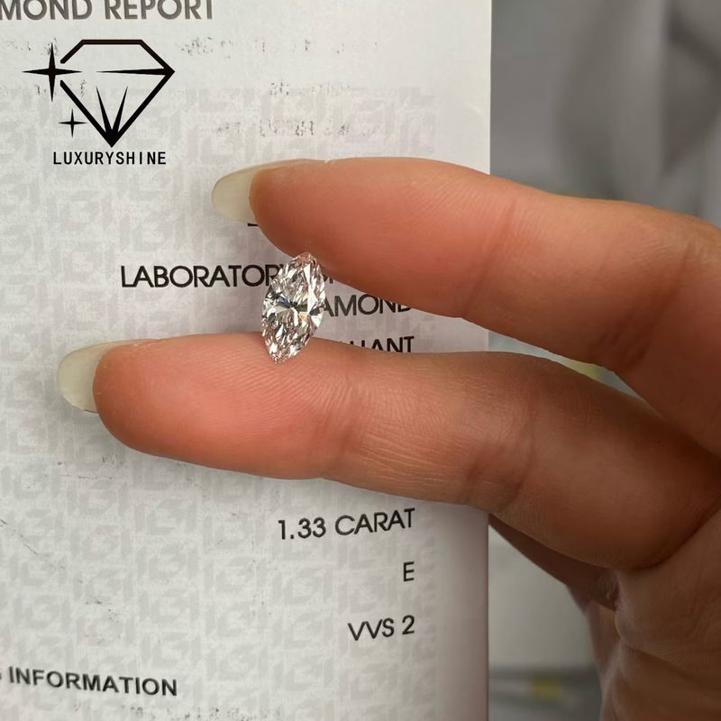 Qualität Im Labor gezüchteter Marquise-Diamant VVS-VS D-F Farbe IGI-zertifiziert Fabrik