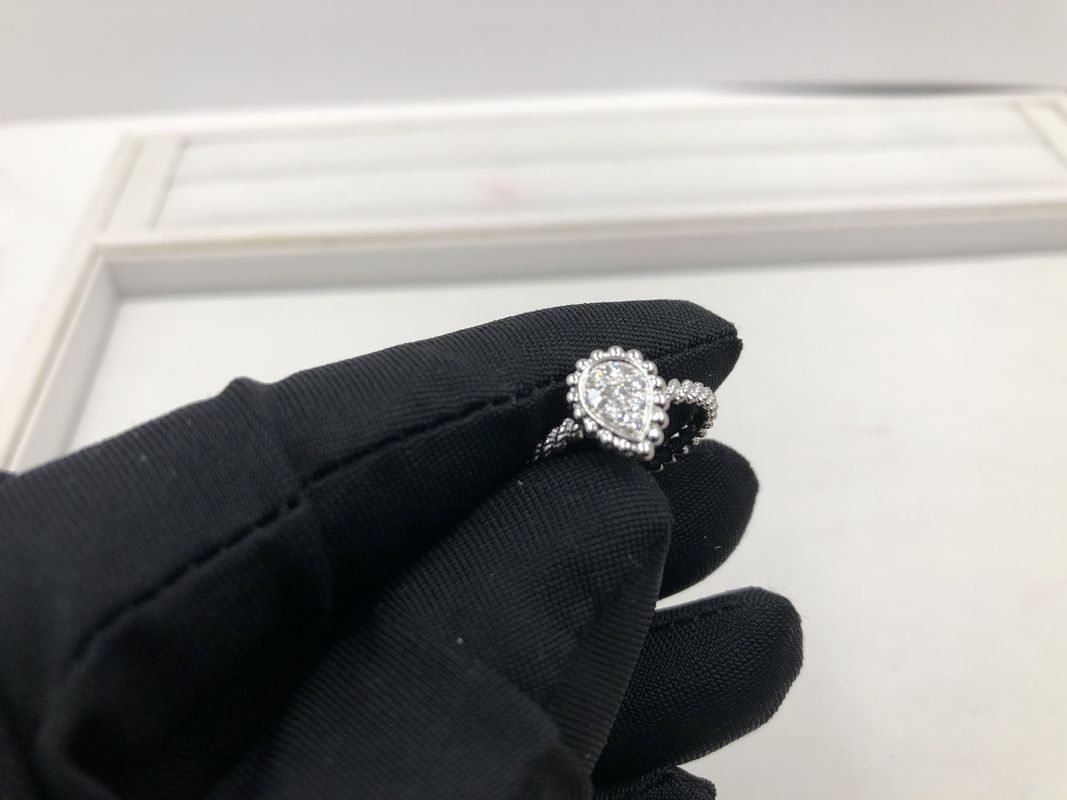 Qualität Luxusgold der goldschmuck-Schmuck-Diamant-18K Ring Beautiful With Yellow/Weißgold Fabrik