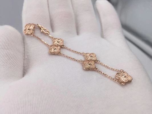 Qualität Van Cleef u. Arpels süßes Alhambra Bracelet 6 Motive Rose Gold Fabrik