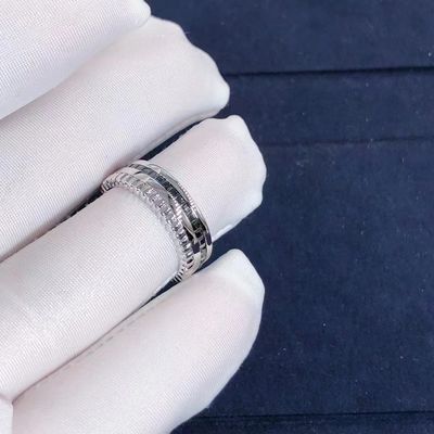 Qualität Luxusgold des goldschmuck Quatre-Schwarz-Ausgaben-Ring-18k und wirkliche Diamanten Fabrik