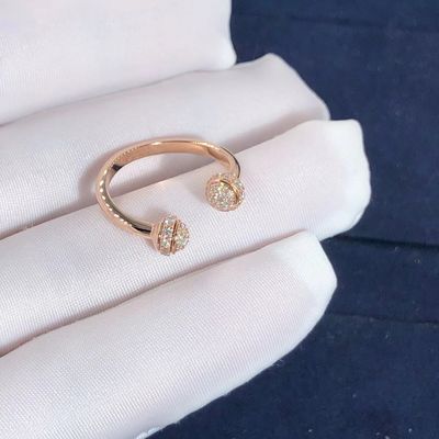 Qualität Piaget-Besitz offener Ring In 18K Rose Gold Set With 58 Brillantschliff-Diamanten Fabrik
