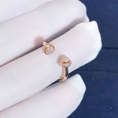 Qualität Piaget-Besitz offener Ring In 18K Rose Gold Set With 58 Brillantschliff-Diamanten Fabrik