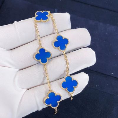 Qualität Weinlese des Gold18k personifizierte Goldarmbänder Van Cleef u. Arpels Fabrik