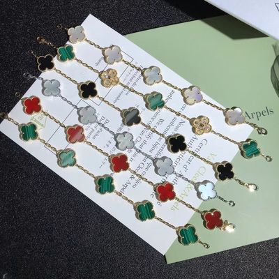 Qualität Weinlese des Gold18k personifizierte Goldarmbänder Van Cleef u. Arpels Fabrik