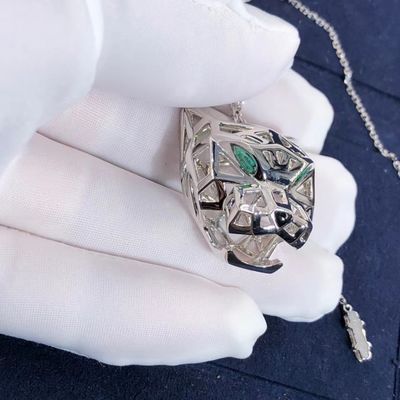 Qualität Gold Soems Cartier Panther Necklace Real 18k und GEGEN Diamant-ursprüngliche Pakete Fabrik