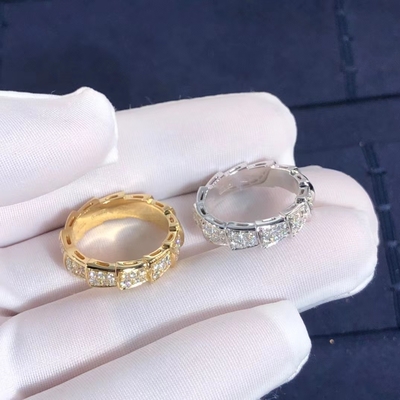 Vipern-Ring Gold-18k Bvlgari Serpenti GEGEN Diamanten für Frauen Soem-ODM