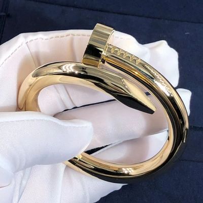 Qualität 18K Rose Gold Car Tier Juste UNO Clou großes Modell For Women ' S der Armband-Größen-17 Fabrik