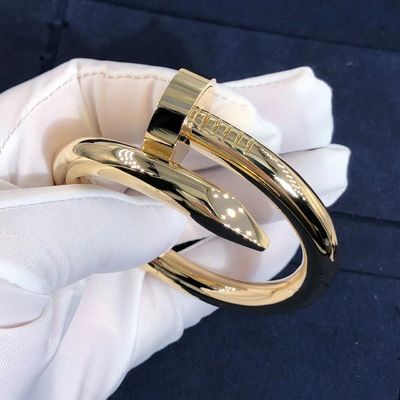 Qualität 18K Rose Gold Car Tier Juste UNO Clou großes Modell For Women ' S der Armband-Größen-17 Fabrik