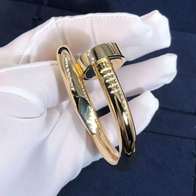 Qualität 18K Rose Gold Car Tier Juste UNO Clou großes Modell For Women ' S der Armband-Größen-17 Fabrik