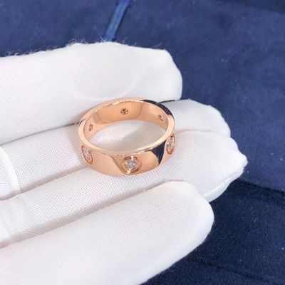 Qualität Autoreihe LIEBEN des gelbes Gold18k Ring 4 GEGEN Diamond Wedding Ring For Women/Männer Fabrik