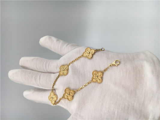 Qualität Blühen Sie geformte Motive VCARO1IE00 des Gold18k Armband-5 für Freundin/Frau Fabrik