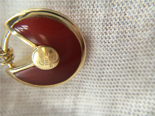 Qualität XS-Modell-High End Custom-Schmuck-Amulette De-Halskette 18K Rose Gold Carnelian Fabrik