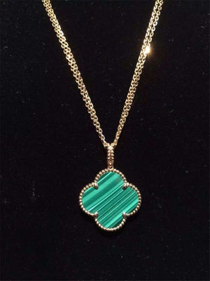 Qualität Goldschmuck-magisches Alhambras der Mädchen-18K langes Motiv VCARO3MG00 Halsketten-1 Fabrik