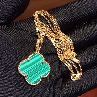 Qualität Goldschmuck-magisches Alhambras der Mädchen-18K langes Motiv VCARO3MG00 Halsketten-1 Fabrik