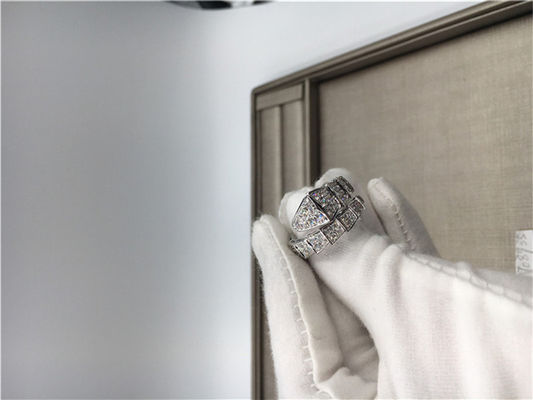 Qualität Kundengebundenes Weißgold Diamond Engagement Rings Classic Serpenti 18k Fabrik