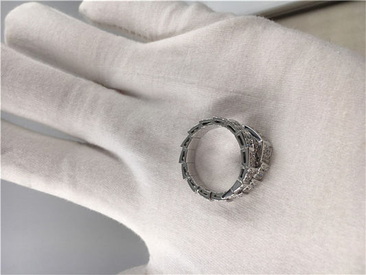 Qualität Kundengebundenes Weißgold Diamond Engagement Rings Classic Serpenti 18k Fabrik