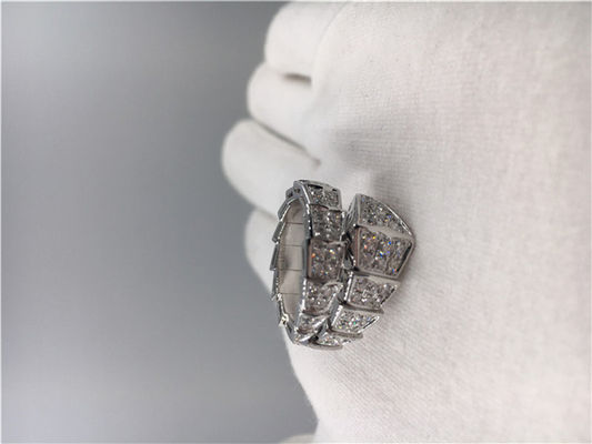 Qualität Kundengebundenes Weißgold Diamond Engagement Rings Classic Serpenti 18k Fabrik