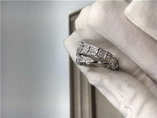 Qualität Kundengebundenes Weißgold Diamond Engagement Rings Classic Serpenti 18k Fabrik