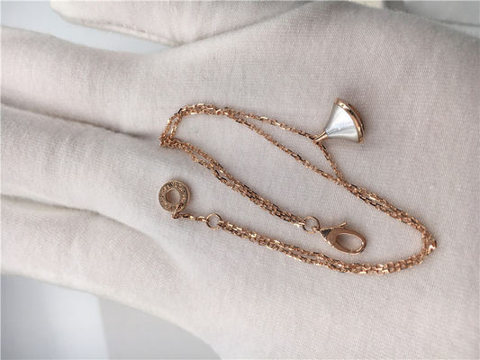 Qualität Weißes hängendes Luxusschmuck-Schmuck-Armband 18K Rose Gold With White Mother der Perle Fabrik