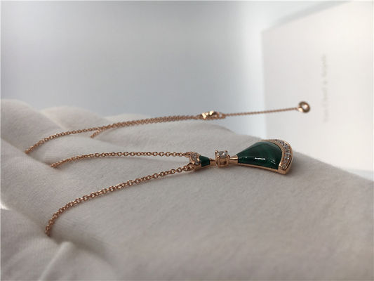 Qualität Luxusluxusschmuck-Schmuck-Diva-Traumhalskette CL857473 mit Malachit/Diamanten Fabrik