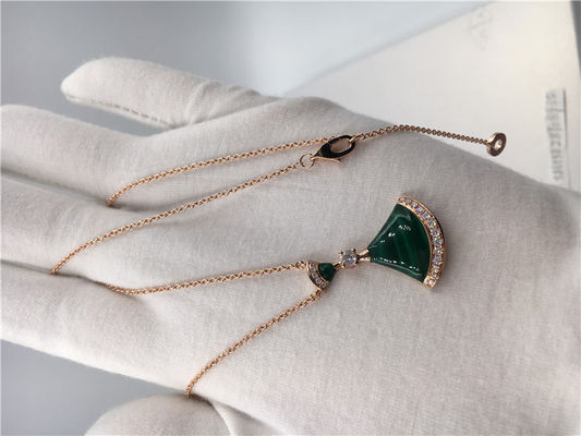 Qualität Luxusluxusschmuck-Schmuck-Diva-Traumhalskette CL857473 mit Malachit/Diamanten Fabrik