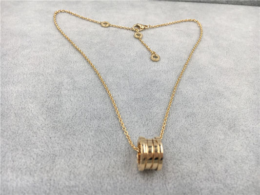 Modeklassiker Damen 18k Goldkette Halskette mit Anhänger 100% handgefertigt