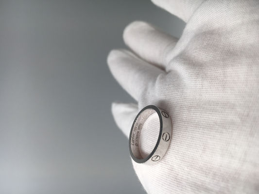 Qualität Klassisches Schmuck-Liebes-Hochzeits-Band Ring Without Diamond des Weißgold-18K Fabrik