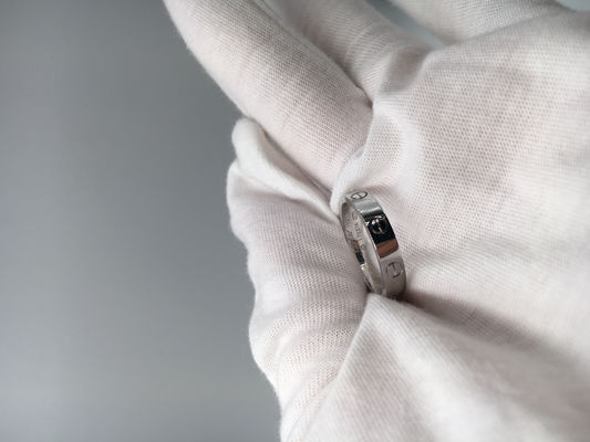 Qualität Klassisches Schmuck-Liebes-Hochzeits-Band Ring Without Diamond des Weißgold-18K Fabrik
