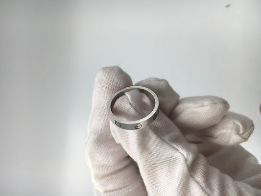 Qualität Klassisches Schmuck-Liebes-Hochzeits-Band Ring Without Diamond des Weißgold-18K Fabrik