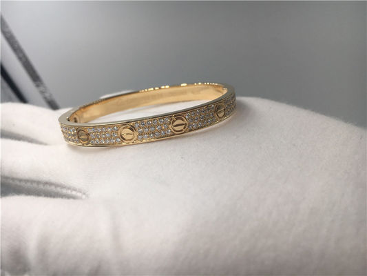 Qualität Gelbes Gold des Diamond High End Custom Jewelry-Liebes-Armband-18K Fabrik