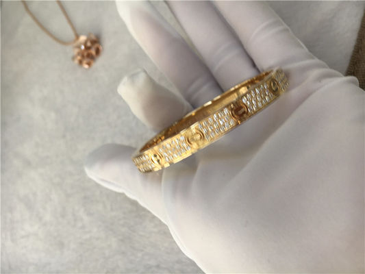 Qualität Gelbes Gold des Diamond High End Custom Jewelry-Liebes-Armband-18K Fabrik