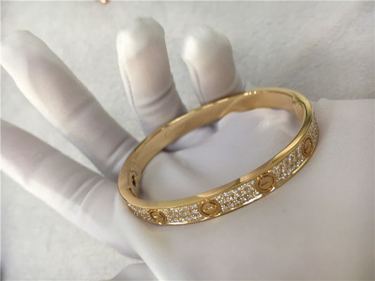 Qualität Gelbes Gold des Diamond High End Custom Jewelry-Liebes-Armband-18K Fabrik