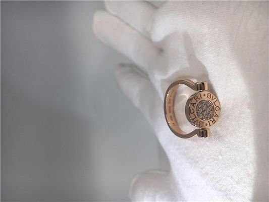 Qualität Luxusschmuck-Weinlese-Rose Gold Engagement Rings With-Perlmutt des schmuck-18K/Pavé-Diamanten Fabrik
