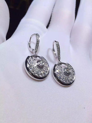 Qualität Weißgold N8515029 Diamond Earrings 18K für junge Damen Fabrik