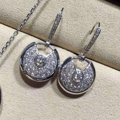 Qualität Weißgold N8515029 Diamond Earrings 18K für junge Damen Fabrik